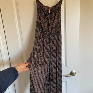 Free People Strapless Jumpsuit